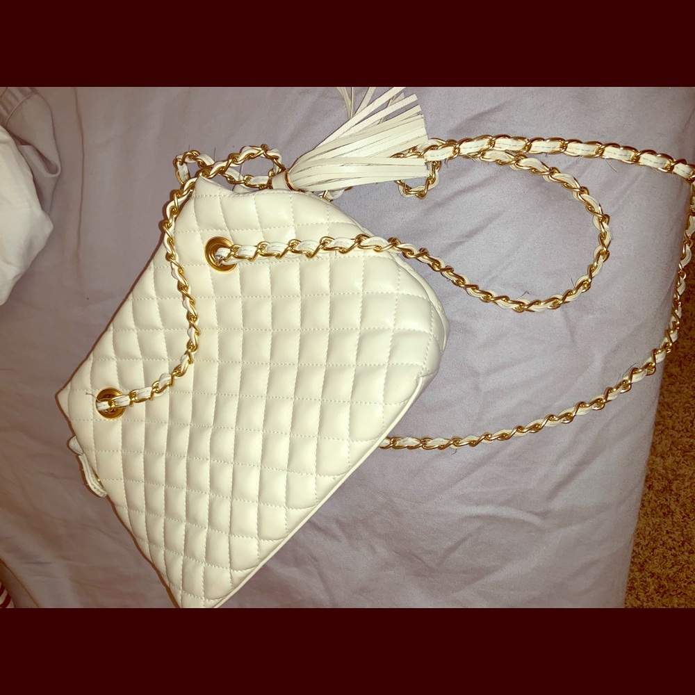 Vintage Bechamel Cream Purse